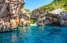 Stiniva bay on Blue Cave tour