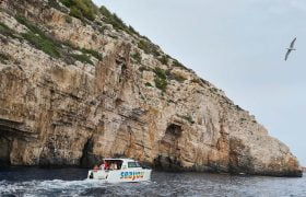 Luxury boat near Vis