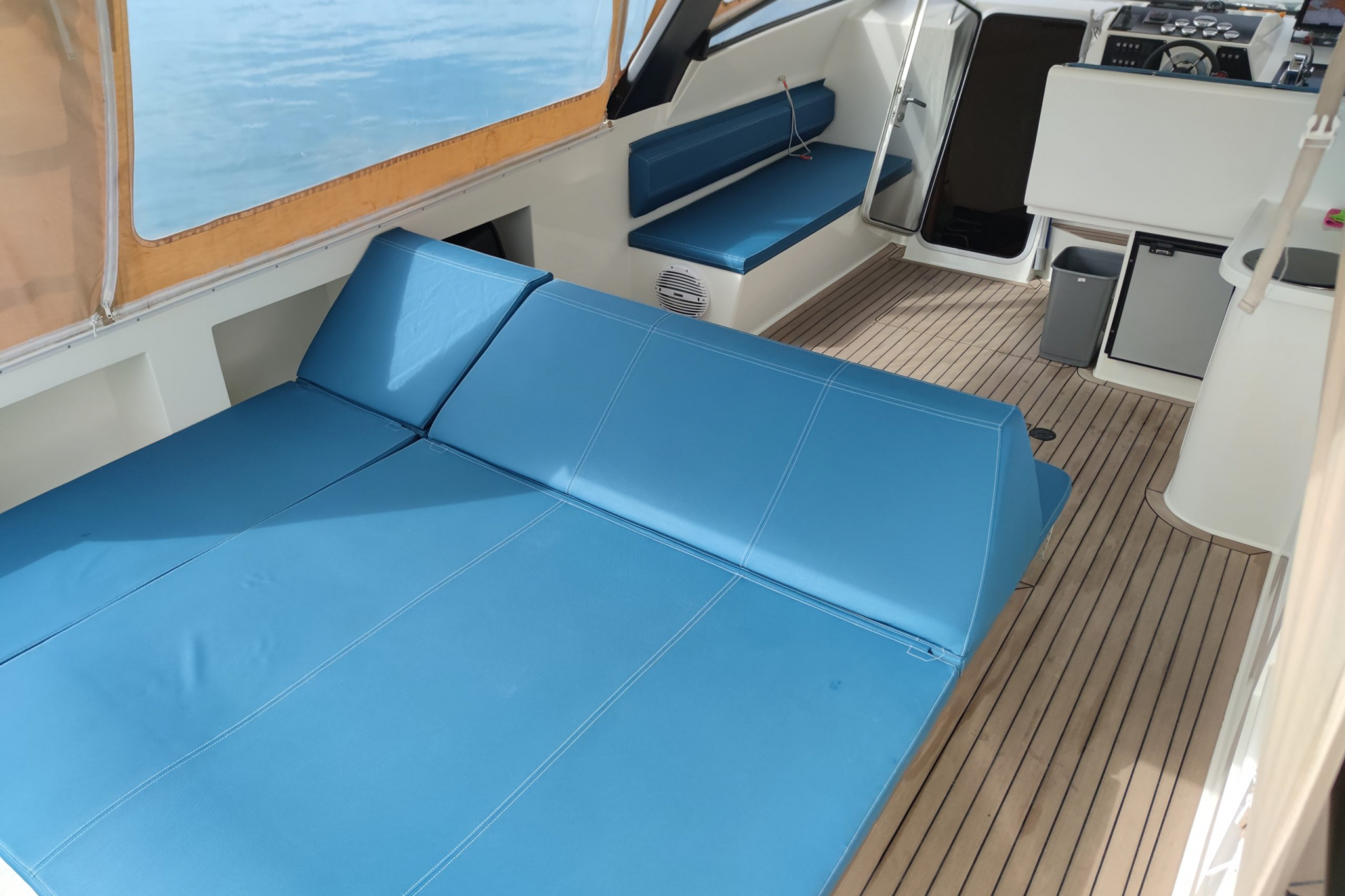 sundeck on luxury boat