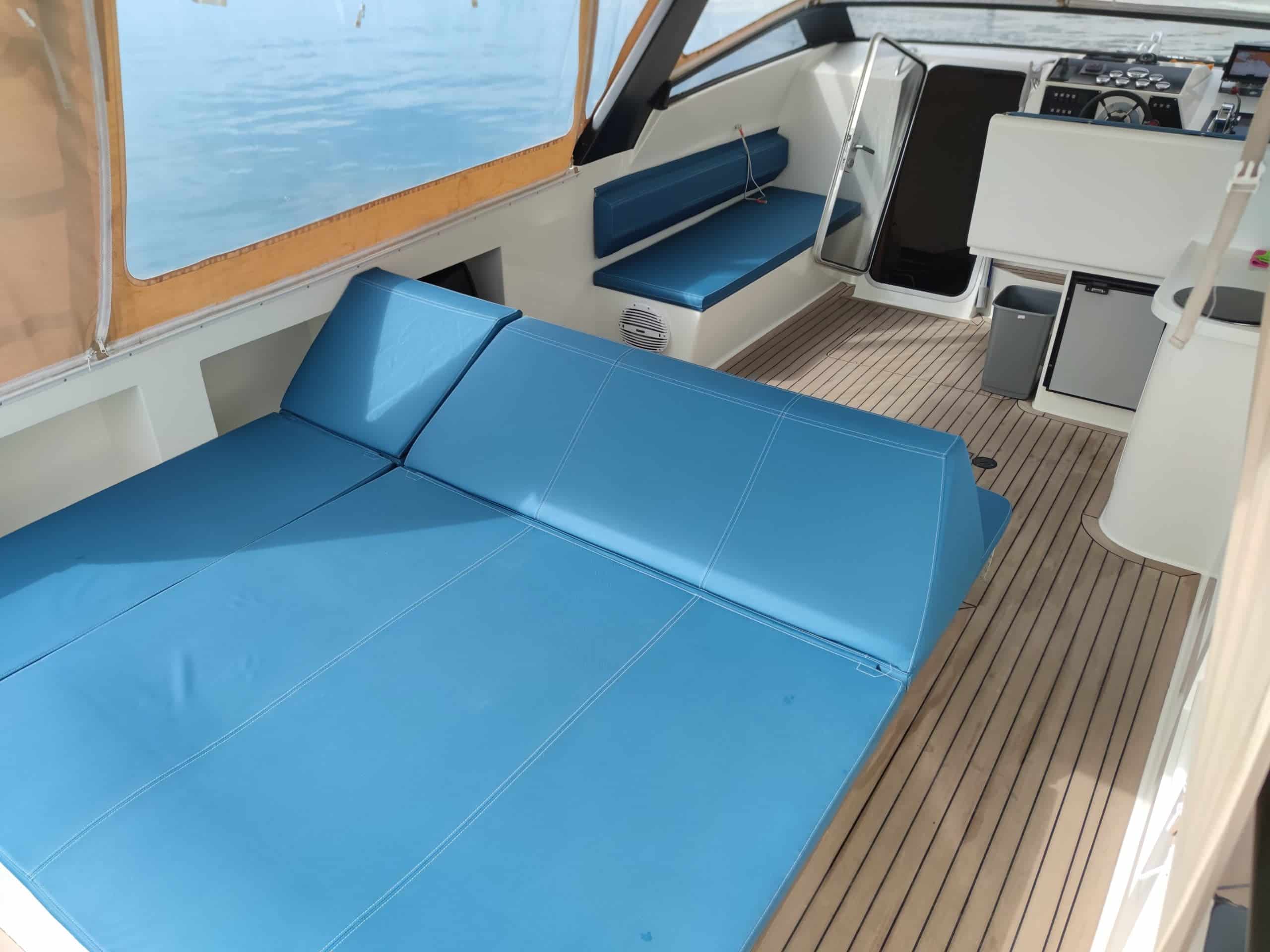 sundeck on luxury boat