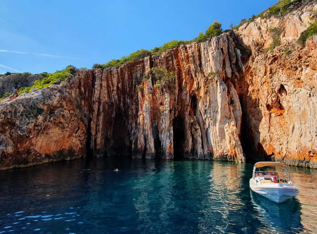 Red Rocks on the South coast of Hvar island